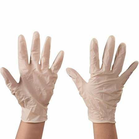 SWIVEL Latex Disposable Gloves, Latex, M, White SW3292429